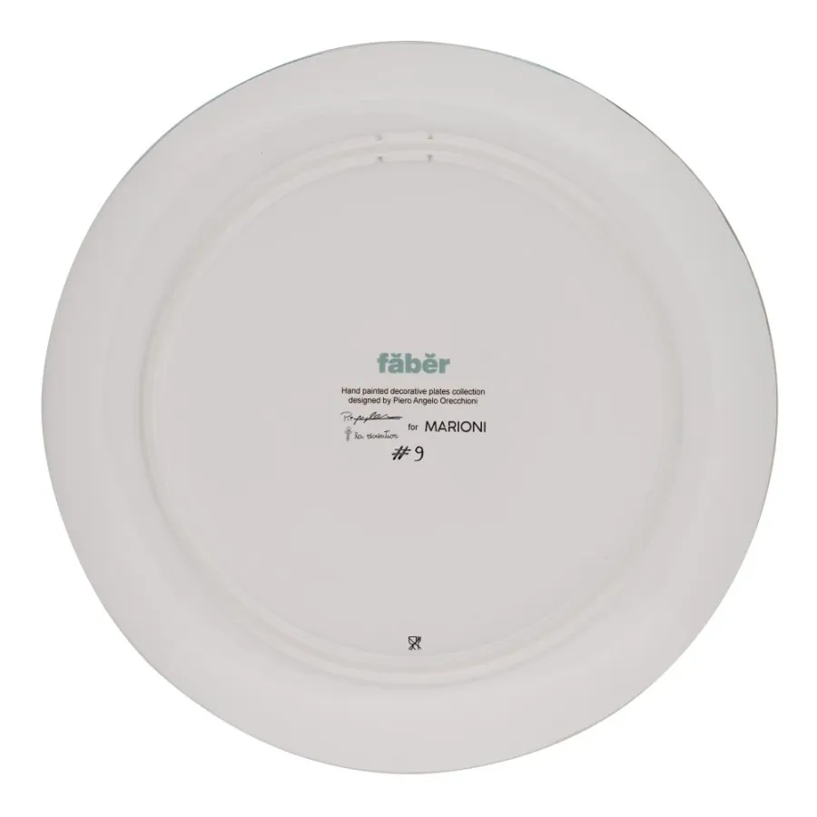 obrazek 2 Ręcznie malowany talerz ceramiczny H.2xL.31xP.31 cm