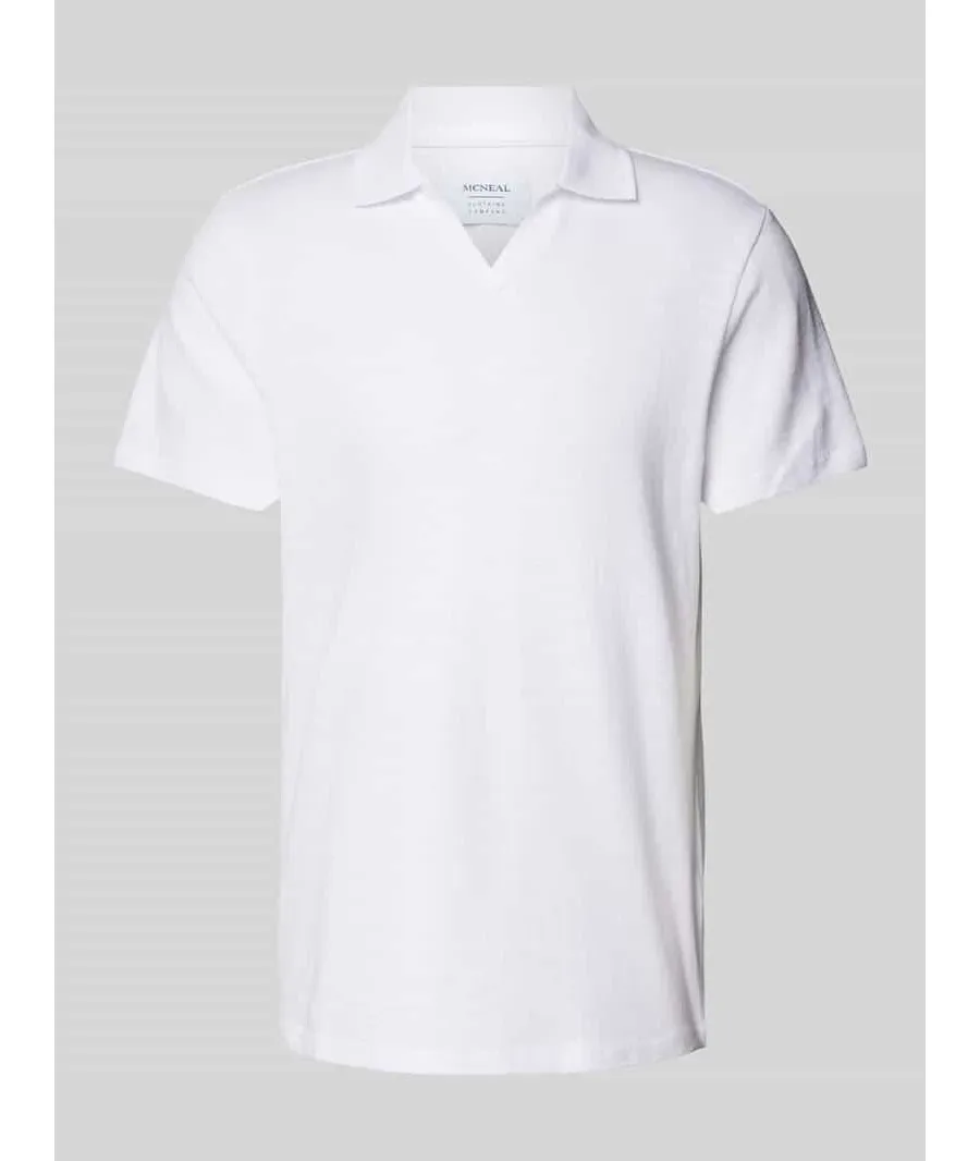obrazek 1 Koszulka polo o kroju regular fit z dekoltem w serek