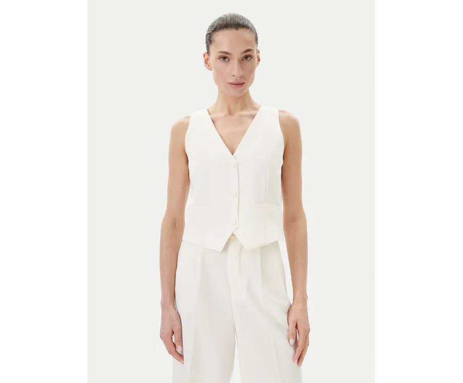 obrazek 1 Rinascimento Kamizelka CFC0123672003 Écru Regular Fit