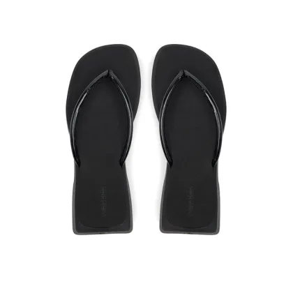 Zdjęcie Calvin Klein Jeans Japonki Sq Low Wedge Sandal Stitch YW0YW01716 Czarny