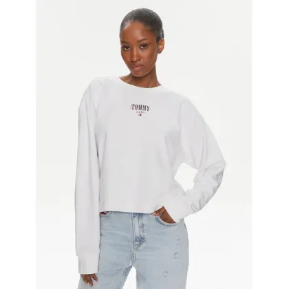 Zdjęcie Tommy Jeans Bluza Essential Logo DW0DW17796 Biały Relaxed Fit
