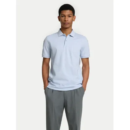 Zdjęcie Selected Homme Polo 16095851 Błękitny Slim Fit