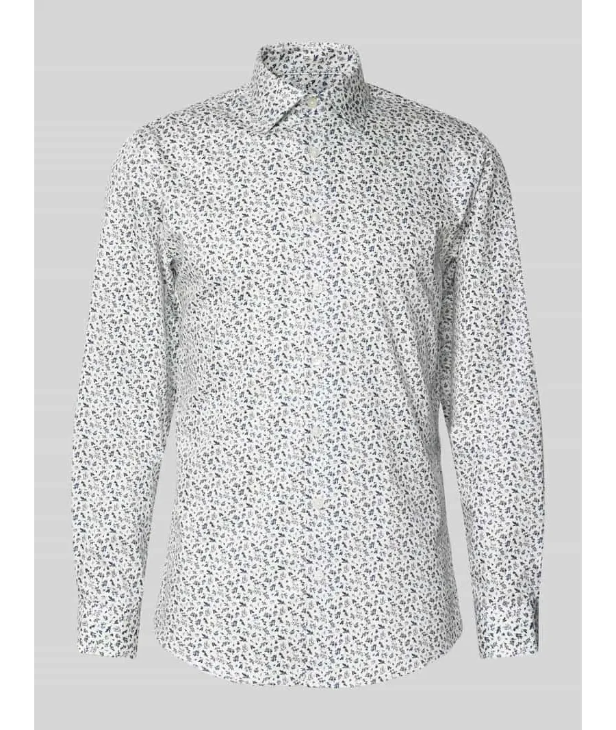 obrazek 1 Koszula casualowa o kroju slim fit z kołnierzykiem typu kent