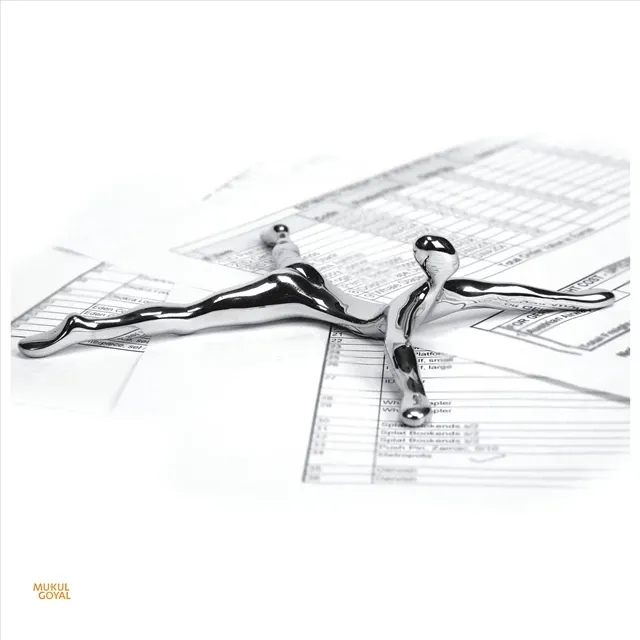 Picture Designerski przycisk do papieru - człowiek