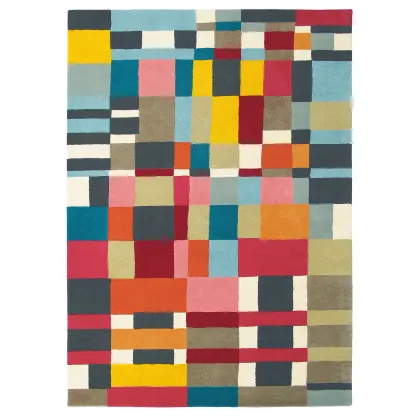 Picture Unconventional colorful geometric rug - ESTELLA DOMINO 83901