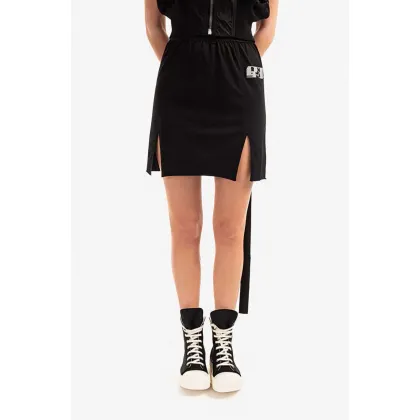 Zdjęcie Rick Owens spódnica bawełniana DS01B7343 RNEP3 kolor czarny mini ołówkowa DS01B7343.RNEP3-CZARNY