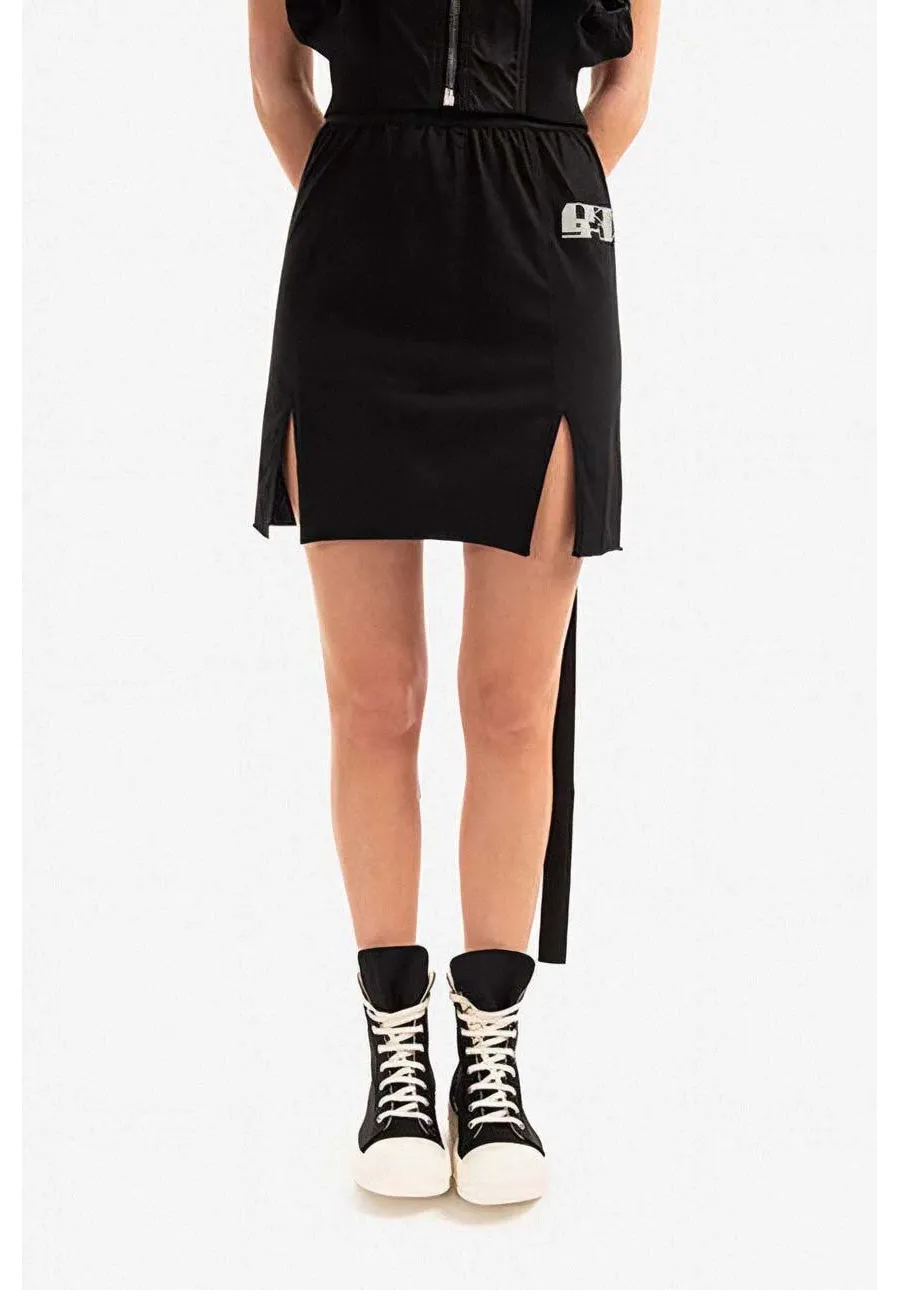 obrazek 1 Rick Owens spódnica bawełniana DS01B7343 RNEP3 kolor czarny mini ołówkowa DS01B7343.RNEP3-CZARNY