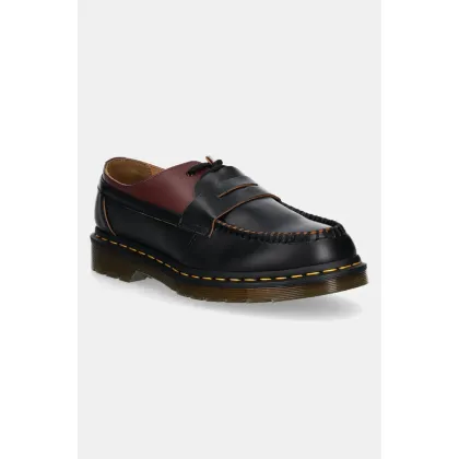 Zdjęcie MM6 Maison Margiela półbuty skórzane MM6 Maison Margiela x Dr. Martens męskie kolor bordowy SH3WR0005.P8031
