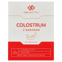 Zdjęcie Genactiv Colostrum z Bananem Preparat wzmacniający odporność Proszek