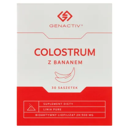 Zdjęcie Genactiv Colostrum z Bananem Preparat wzmacniający odporność Proszek