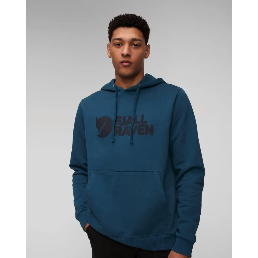 obrazek 1 Szara Bluza Męska Fjallraven Logo Hoodie M