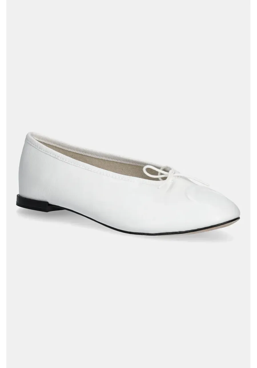 obrazek 1 Marine Serre baleriny skórzane Lilouh Soft Nappa MS x Repetto kolor biały WFW053A.RLEA0032