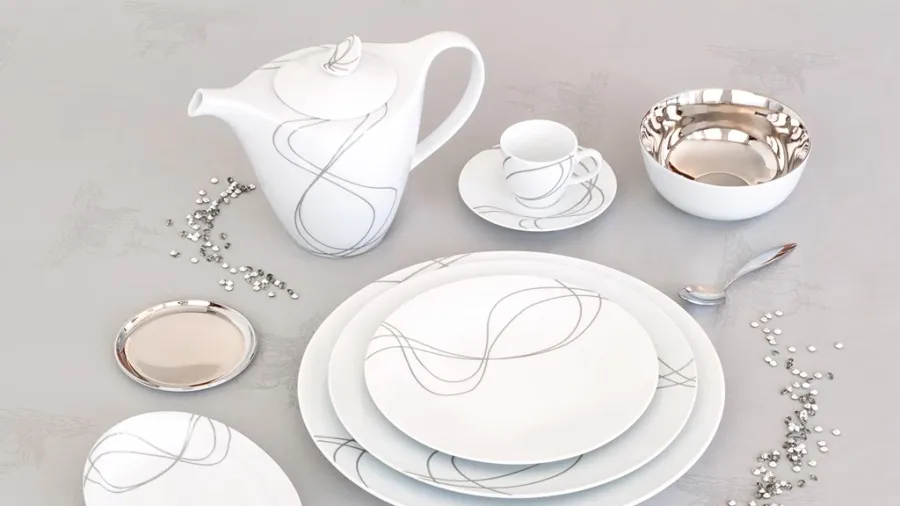 obrazek 3 Unikalna porcelanowa zastawa stołowa 68 el. - Porcel