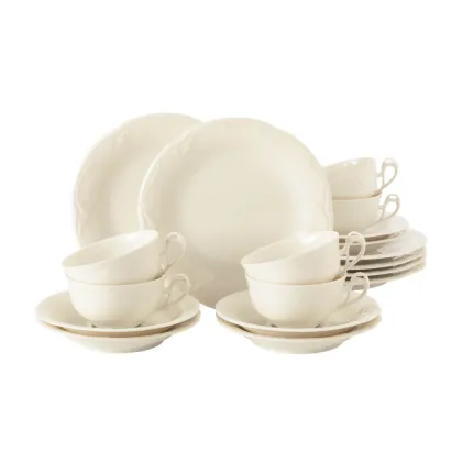 Zdjęcie Porcelanowy 18-elementowy serwis do herbaty o klasycznym kształcie – Seltmann Weiden