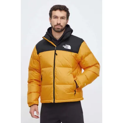 Zdjęcie The North Face kurtka puchowa męska kolor żółty zimowa
