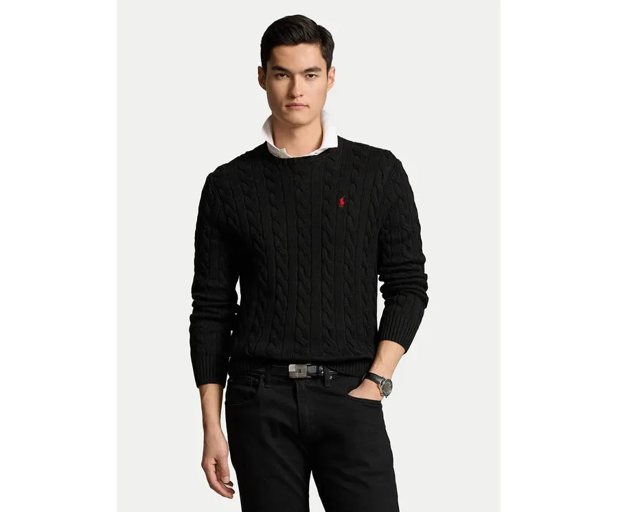 obrazek 1 Polo Ralph Lauren Sweter Roving 710775885012 Czarny Regular Fit