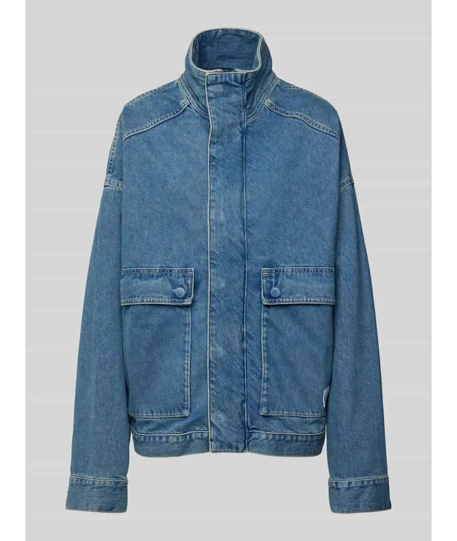 obrazek 1 Kurtka jeansowa z naszywką z logo model ‘EASY’