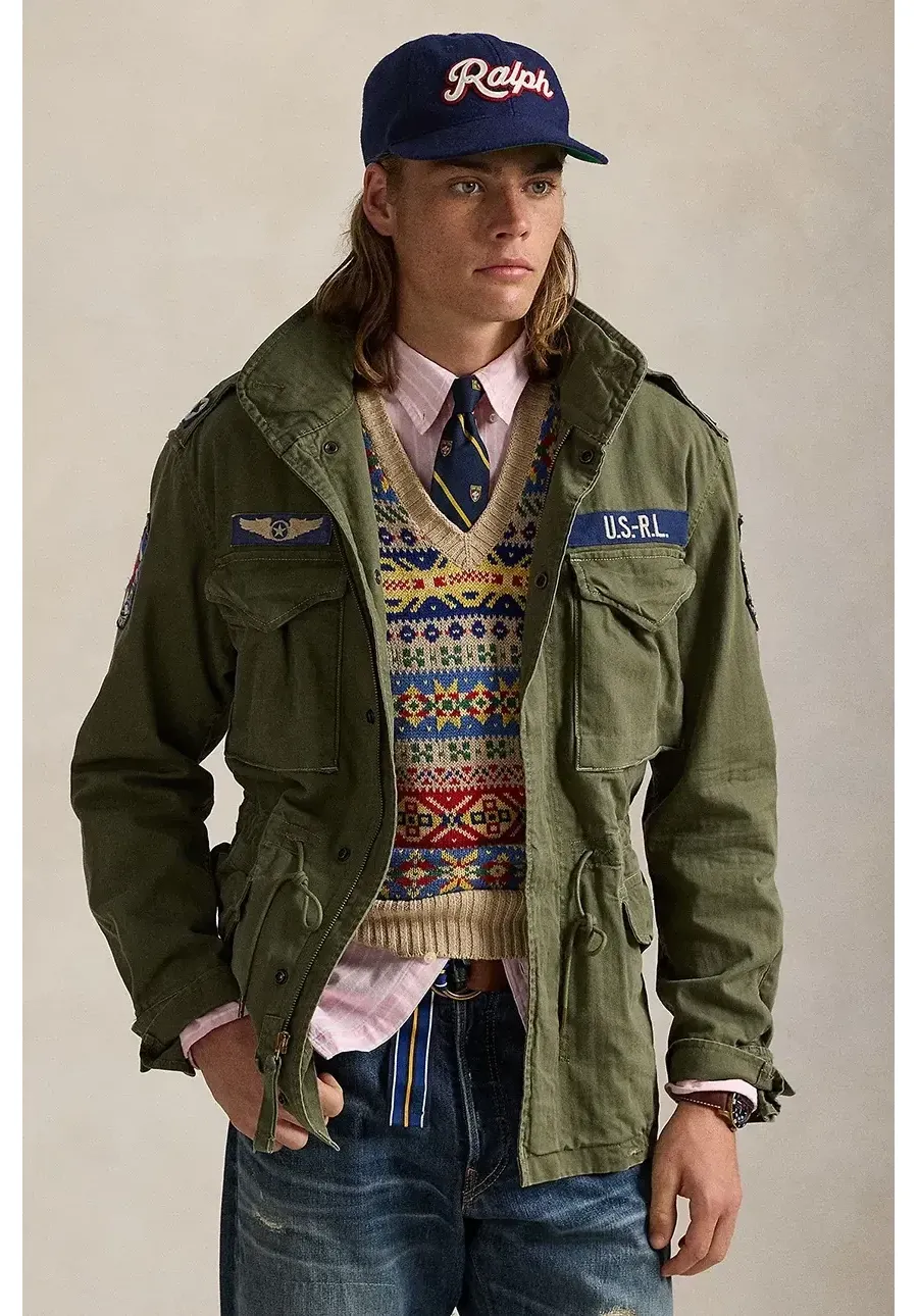 obrazek 1 Polo Ralph Lauren kurtka bawełniana kolor zielony przejściowa 710961616
