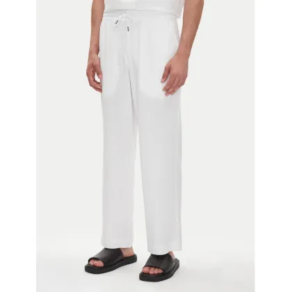 Zdjęcie Emporio Armani Spodnie materiałowe EM000586 AF12356 U0002 Biały Regular Fit