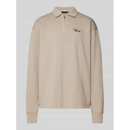 Zdjęcie Koszulka polo o kroju oversized z wyhaftowanym logo model ‘SIGNAR TERRY’