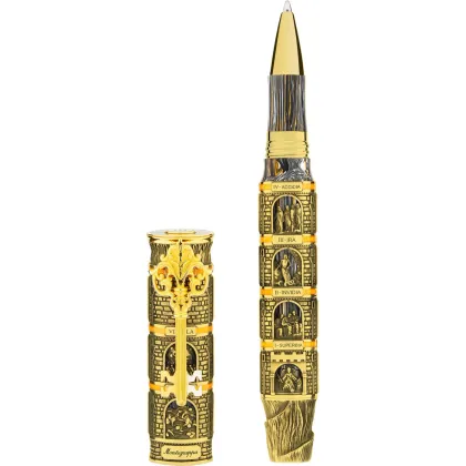 Picture Fantastic Dante Alighieri: Purgatorio ballpoint pen in 18-carat gold