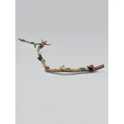 Picture Patterned ceramic branch as decoration - Bordallo Pinheiro