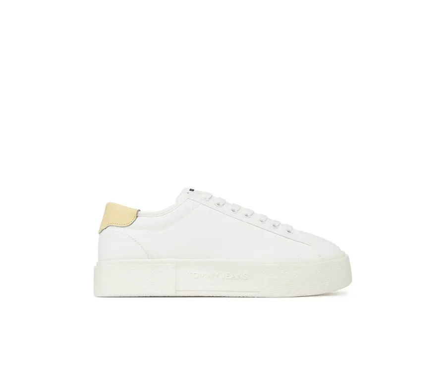 obrazek 1 Tommy Jeans Sneakersy Tjw Flatform Canvas Sneaker EN0EN02792 Écru