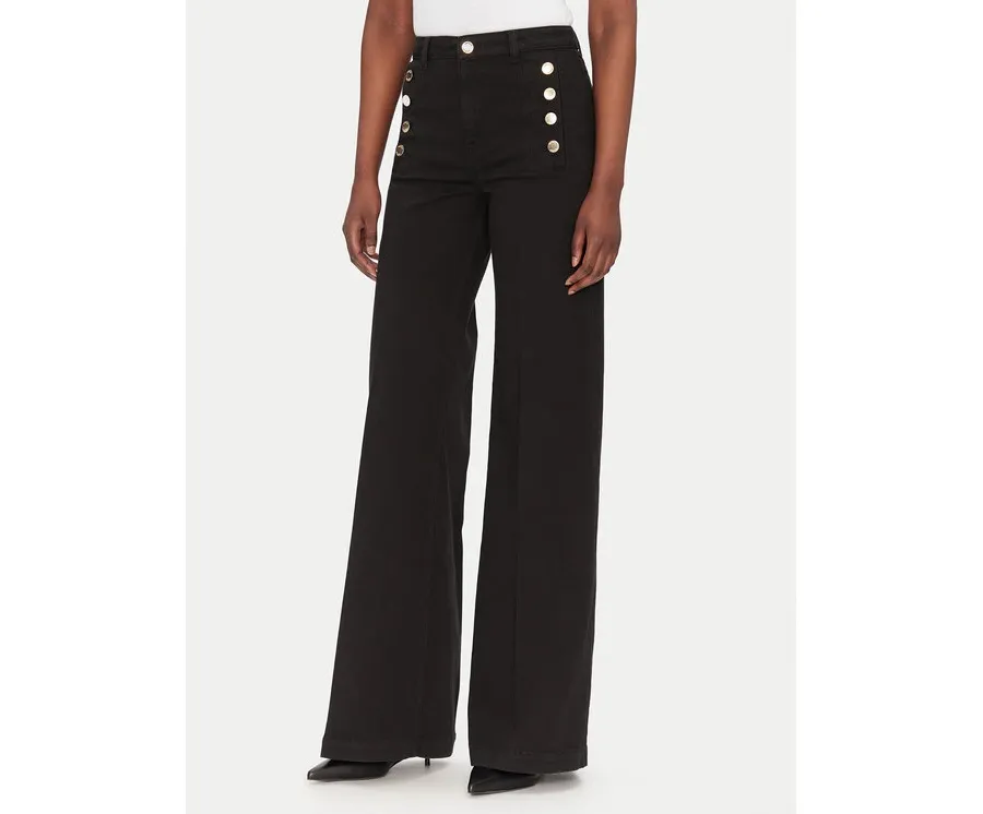 obrazek 1 ViCOLO Jeansy DD5144 Czarny Wide Leg