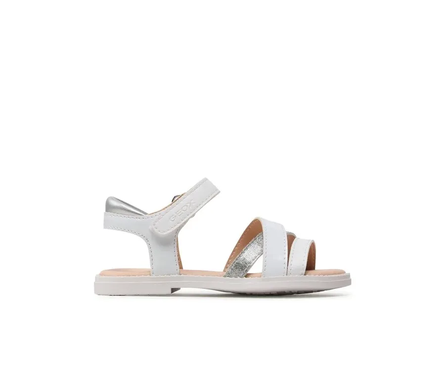 obrazek 1 Geox Sandały J Sandal Karly Girl J5235D00254C1000 M Biały