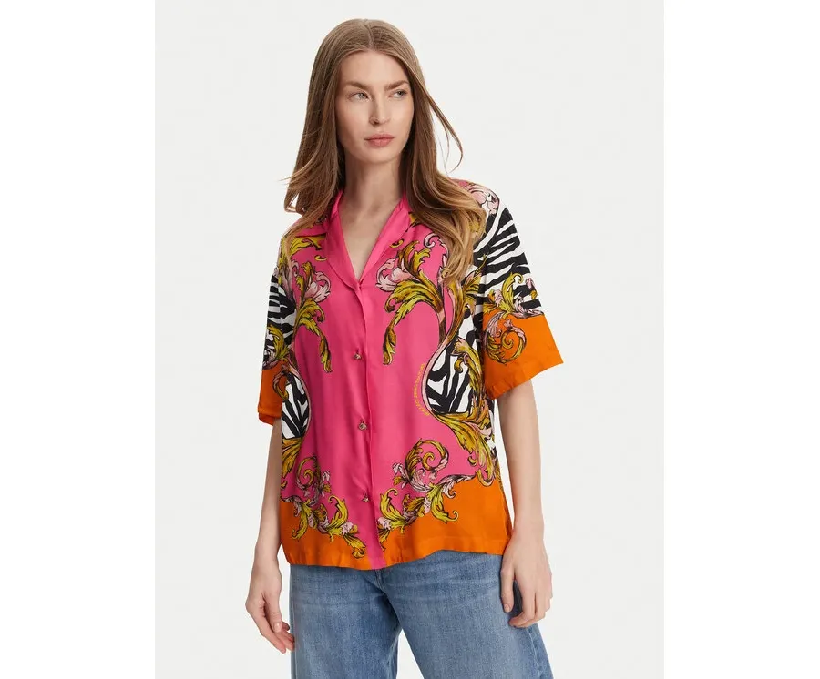 obrazek 1 Versace Jeans Couture Koszula 78HAL2P9 Różowy Relaxed Fit