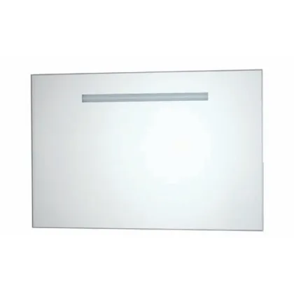 Zdjęcie Eleganckie lustro z rozproszonym światłem LED z chromowaną aluminiową ramą - Stilhaus