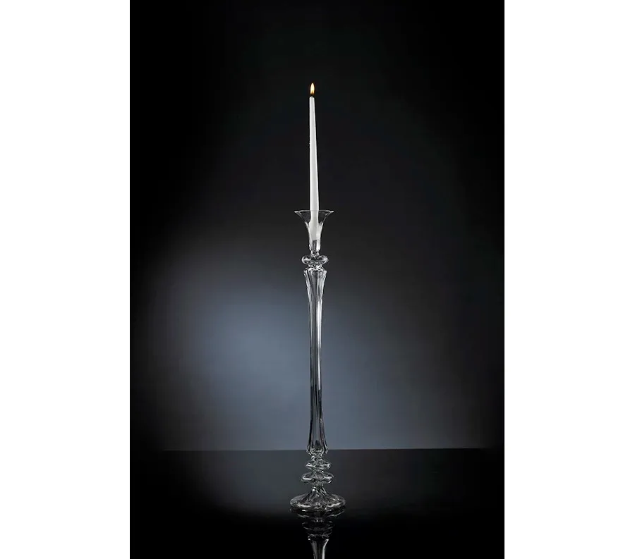 picture 1 Elegant tall glass candleholder to the dining room