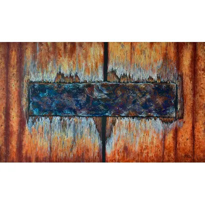 Zdjęcie Obraz pt. „Zaklęte w drewnie”, akryl na płótnie lnianym, 100x60cm, Anna Wilk