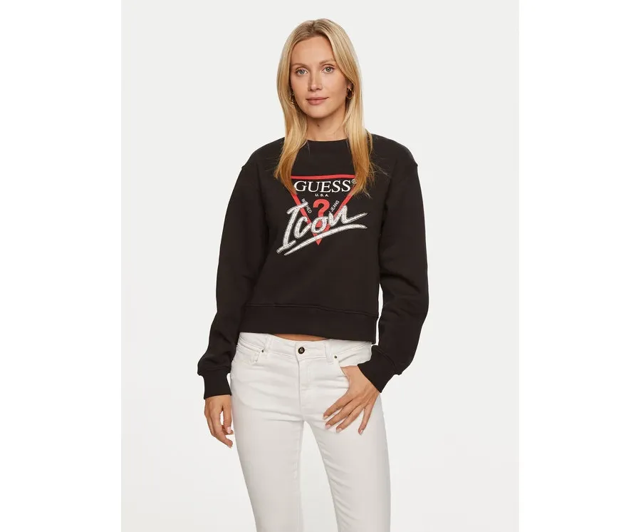 obrazek 1 Guess Bluza W4YQ25 KB681 Czarny Regular Fit