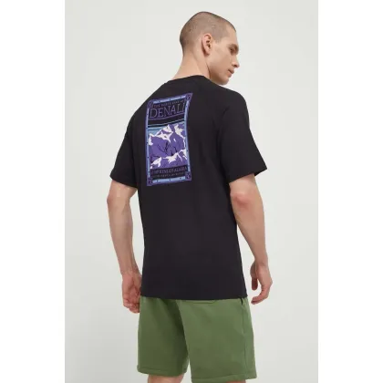 Zdjęcie The North Face t-shirt bawełniany męski kolor czarny z nadrukiem NF0A87NUJK31