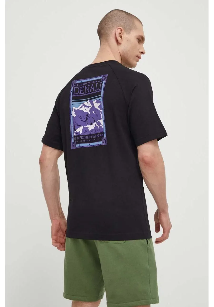 obrazek 1 The North Face t-shirt bawełniany męski kolor czarny z nadrukiem NF0A87NUJK31
