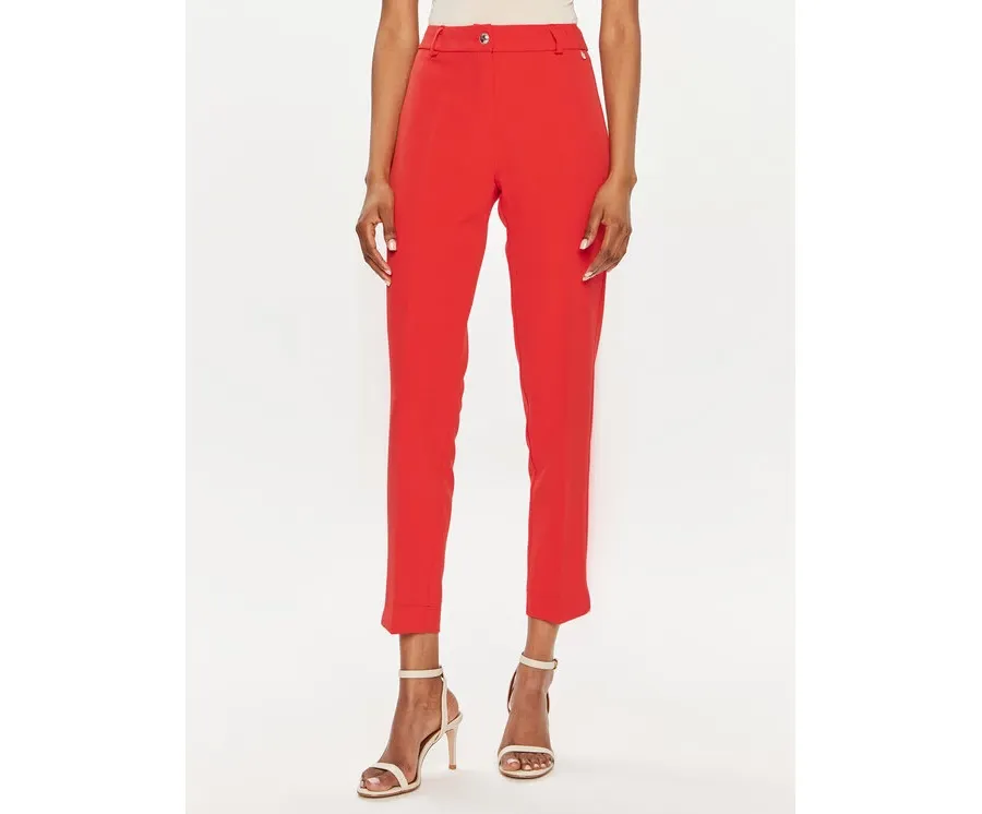 obrazek 1 Maryley Spodnie materiałowe 24EB52Z/M23/43FI Czerwony Regular Fit