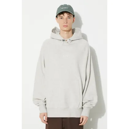 Zdjęcie Vans bluza bawełniana Premium Standards Hoodie Fleece LX męska kolor beżowy z kapturem melanżowa VN000GZ1RKZ1
