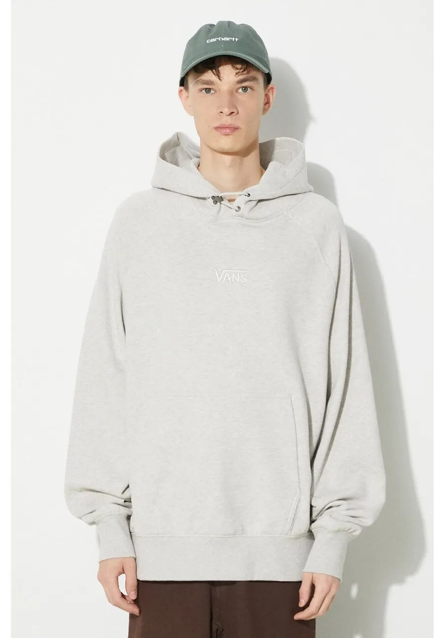 obrazek 1 Vans bluza bawełniana Premium Standards Hoodie Fleece LX męska kolor beżowy z kapturem melanżowa VN000GZ1RKZ1