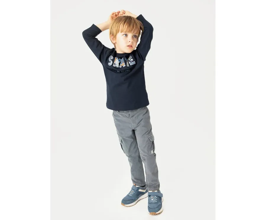obrazek 1 Mayoral Bluzka 4050 Granatowy Regular Fit