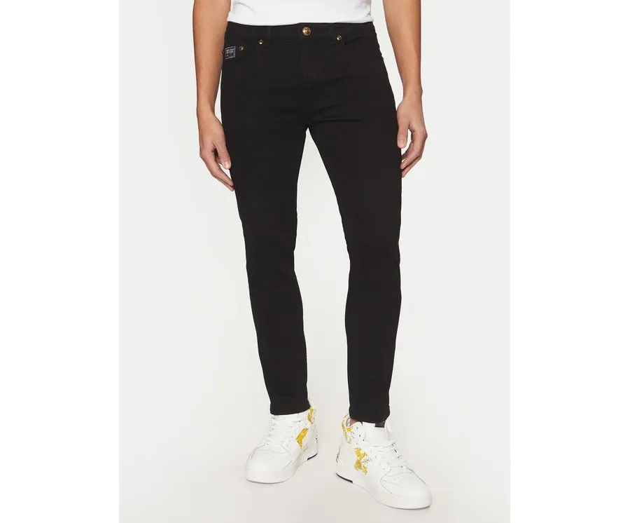 obrazek 1 Versace Jeans Couture Jeansy 78GAB5K0 Czarny Skinny Fit