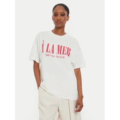 Zdjęcie ViCOLO T-Shirt RB0083 Écru Regular Fit