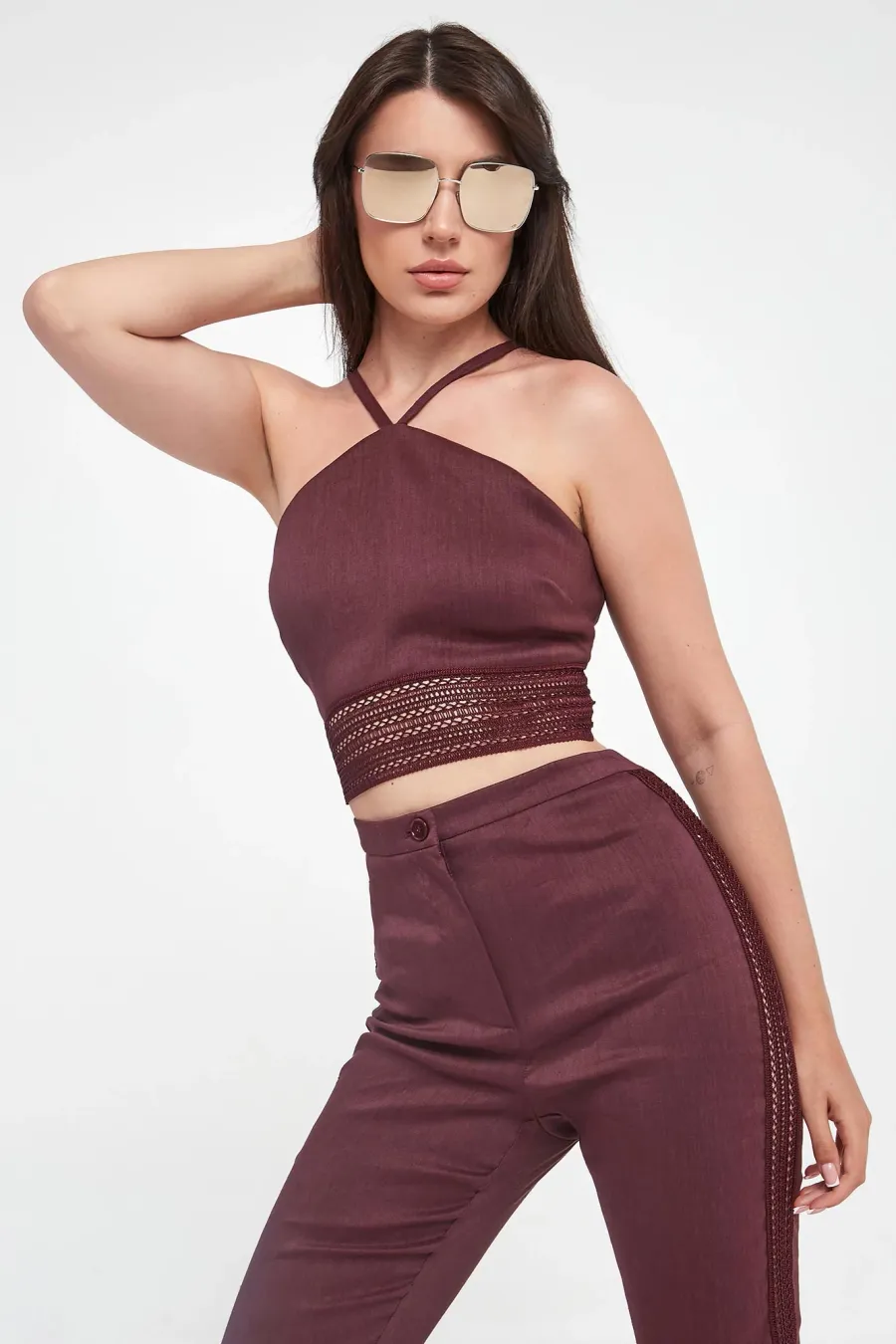obrazek 1 Top damski lniany PATRIZIA PEPE Patrizia Pepe
