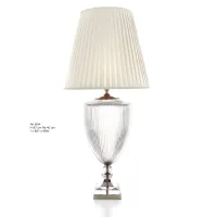 Zdjęcie Lampa stołowa z przezroczystego florenckiego kryształu z plisowanym kloszem – Il Paralume Marina