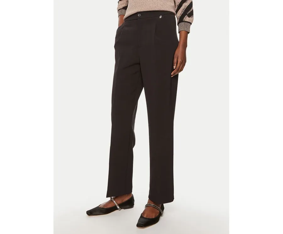 obrazek 1 Liu Jo Spodnie materiałowe WF4280 T0486 Czarny Regular Fit