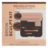 Zdjęcie MAKEUP REVOLUTION Brow Sculpt Kit Zestaw do stylizacji brwi Medium 2,4g 2.4 g MakeUp Revolution
