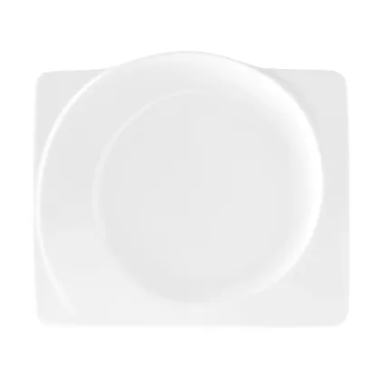 Zdjęcie Kwadratowy porcelanowy talerz śniadaniowy 25x21 cm - Seltmann Weiden