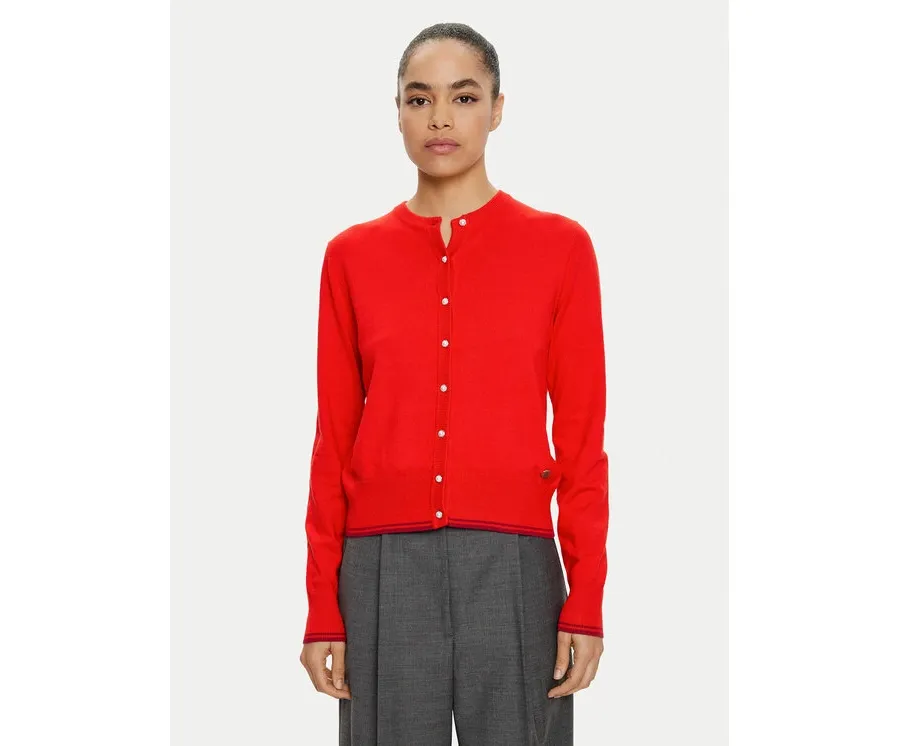 obrazek 1 U.S. Polo Assn. Kardigan WUP1240 Pomarańczowy Regular Fit