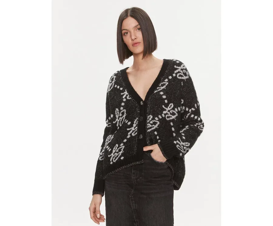 obrazek 1 Liu Jo Kardigan MF3226 26054 Czarny Regular Fit