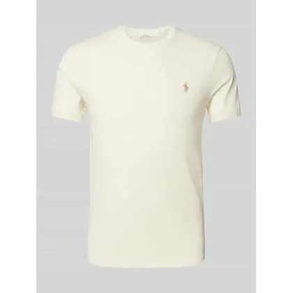 Zdjęcie Polo Ralph Lauren T-Shirt 710671438350 Écru Custom Slim Fit